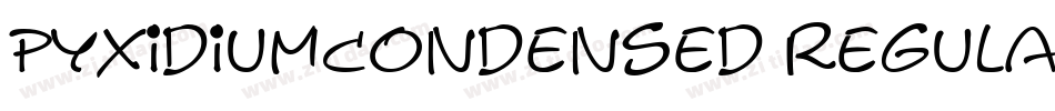 PyxidiumCondensed Regular字体转换